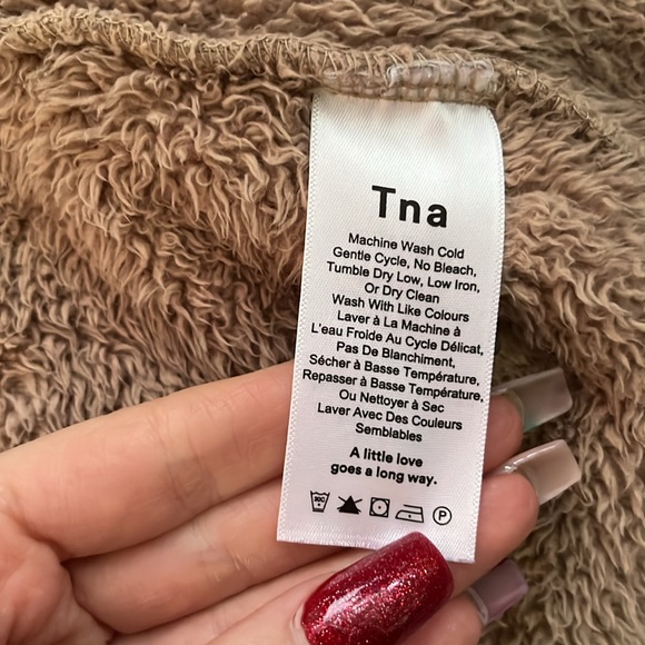 TNA Teddy Bear Full Zip Hoodie - Picture 4 of 5